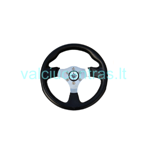 Aukštos kokybės nerūdijančio plieno vairas 300 mm Aukštos kokybės nerūdijančio plieno vairas 300 mm